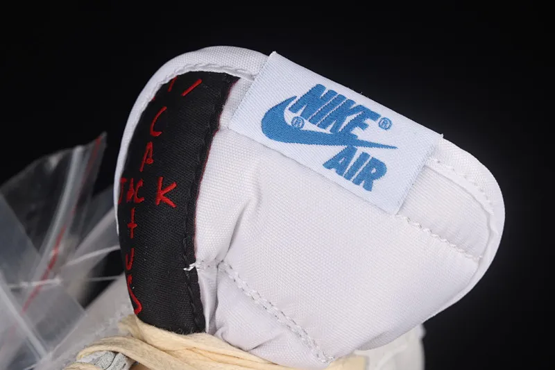All categories Air Jordan Jordan series basketball shoes Air Jordan 1 Low Travis Scott x Air Jordan 1 Low AJ1 Joe 1 raw rubber white and blue inverted hook low-top cultural sneakers CQ3277-100